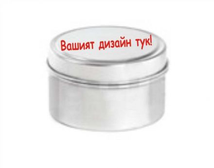 Tin box with own design 71/h43 mm.