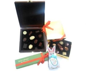 chocolates in tin box